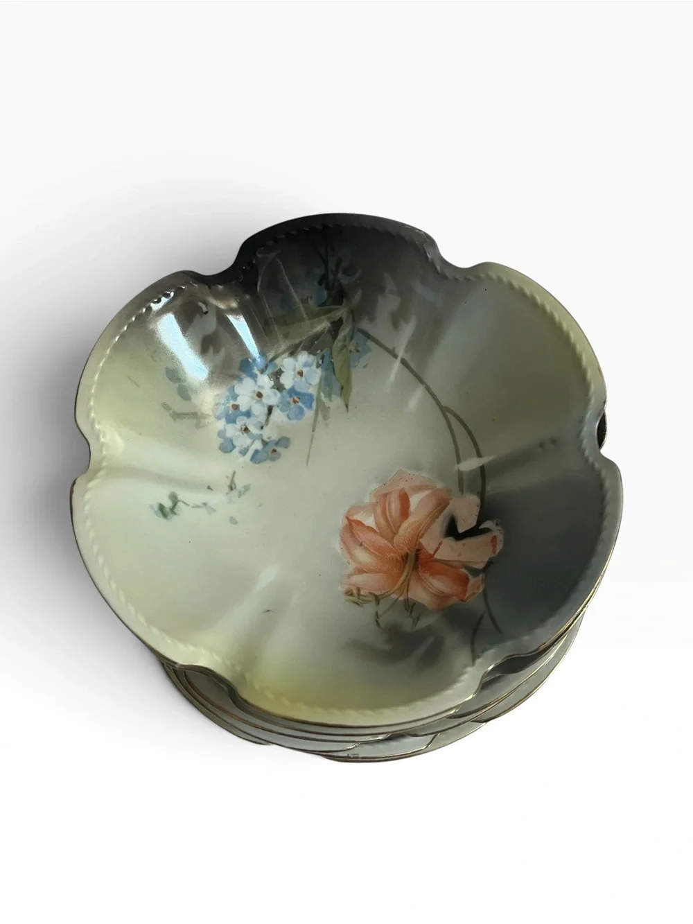 Lot of 6 RS Germany Porcelain Berry Bowls 5-3/8